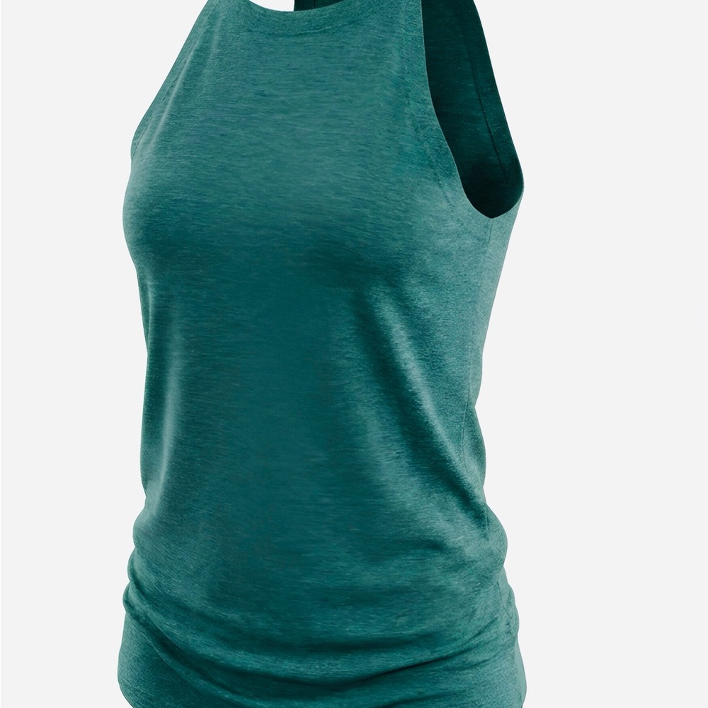 Green Sleeveless Tank Top in Jade Green - Small, Like New - Picture 2 of 3